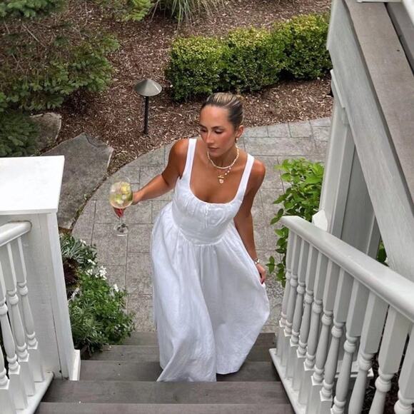 Reformation Balia Linen Dress 8 - Picture 12 of 14